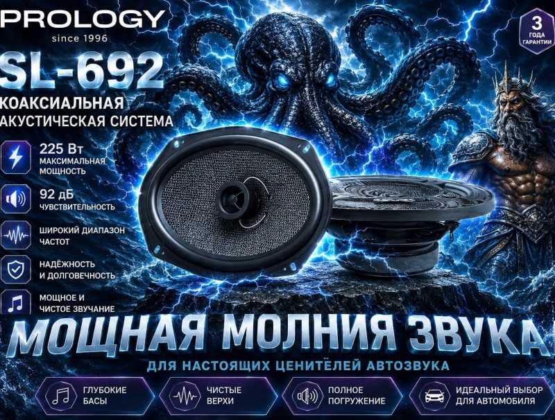 Изображение Обзор с DRIVE2: Установка коаксиалов Prology SL-692
